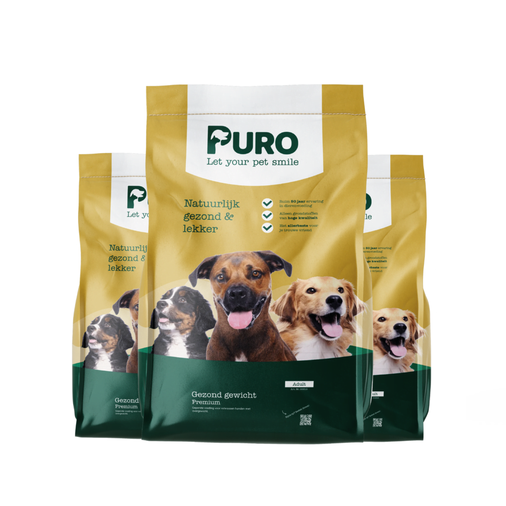 Puro geperste hondenbrokken